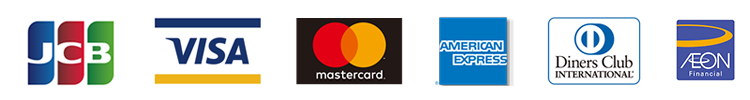 JCB VISA MasterCard AmericanSxpress DinerClub 